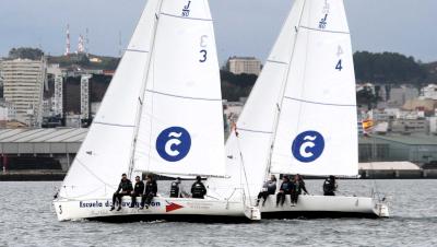 Victoria del nautico coruñes con Sofia Toro a la caña   en la Isabel Zendal-Cidade da Coruña de la Semana Abanca 